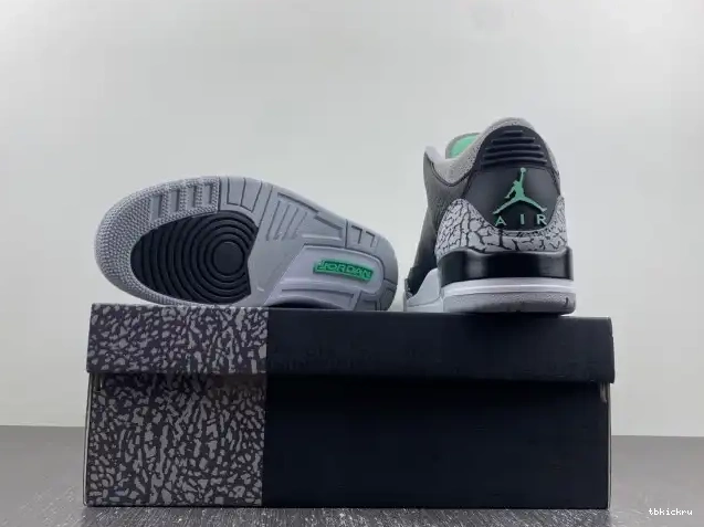 Reps TBkick Glow Green Jordan CT8532-031 Air 3 0508